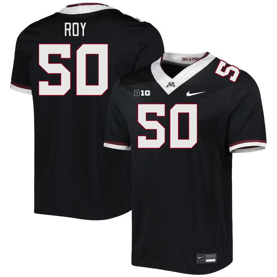 Men #50 Nathan Roy Minnesota Golden Gophers College Football Jerseys Stitched-Black